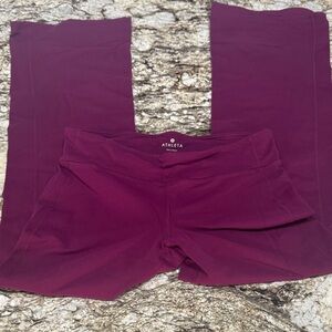 Athleta Deep Purple kick bootie leggings